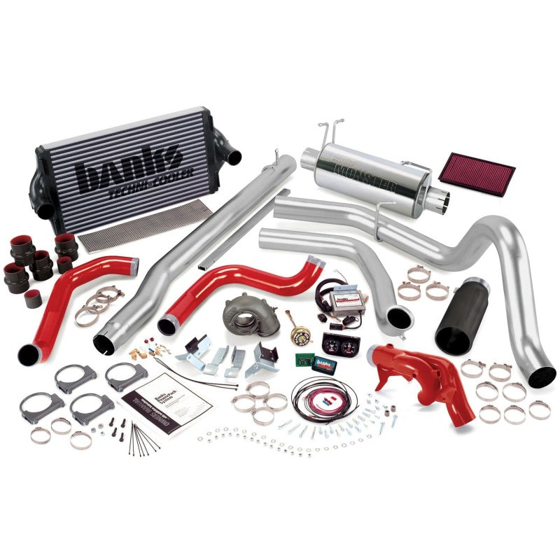 Banks Power 99 Ford 7.3L F250/350 Auto PowerPack System - SS Single Exhaust w/ Black Tip 47526-B 47526-B Photo - Primary