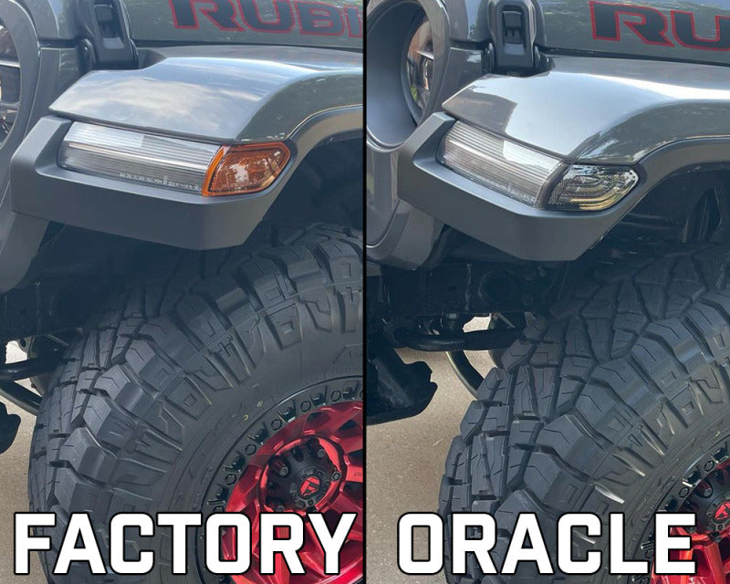 ORACLE Lighting Oracle Jeep Wrangler JL Smoked Lens LED Front Sidemarkers 5853-504 5853-504 Photo - lifestyle view