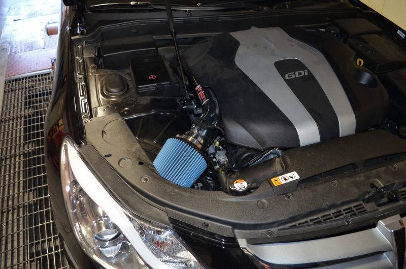 Injen Polished Short Ram Intake 2014 Hyundai Genesis Sedan 3.8L V6 SP1393P Photo - Mounted