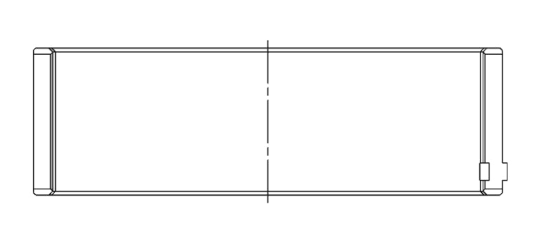 ACL BMW B58B30/S58B30 3.0L Inline 6 Standard Size Main Bearings 7M1512HX-STD 7M1512HX-STD Technical Drawing