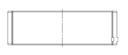 ACL BMW B58B30/S58B30 3.0L Inline 6 .50mm Oversized Main Bearings 7M1512H-.50 7M1512H-.50 Technical Drawing