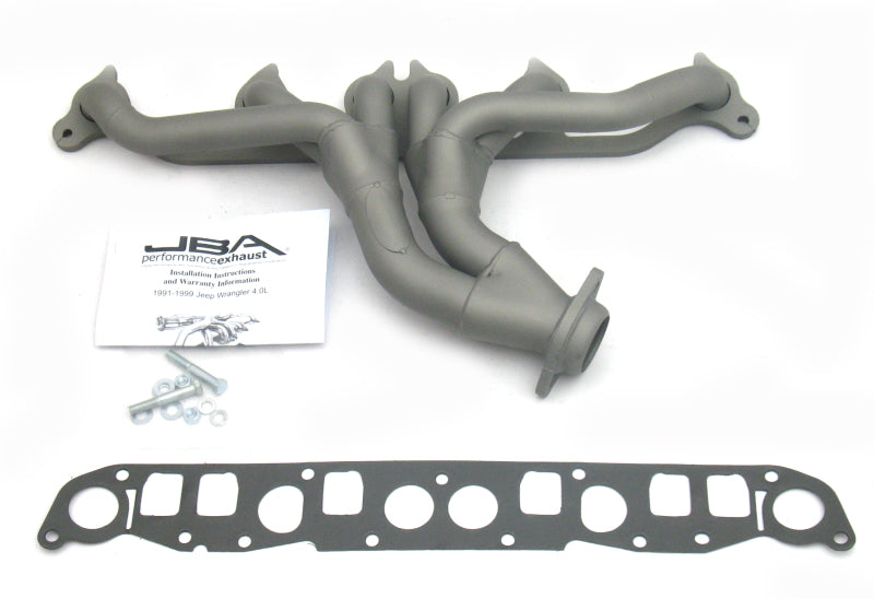 JBA 91-99 Jeep 4.0L 1-1/2in Primary Ti Ctd Cat4Ward Header 1526SJT 1526SJT Photo - Primary