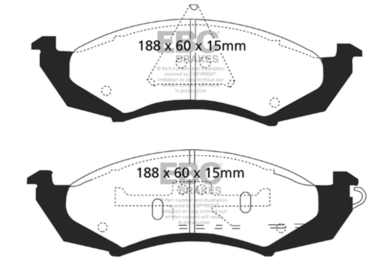 EBC Disc Brake Pad Set DP41180R Photo - Primary