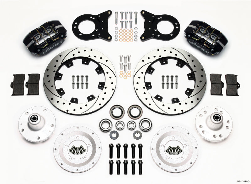 Wilwood DP-DB Front Kit, 12.19",Drilled, 1965-1969 Mustang Disc & Drum Spindle 140-13344-D Photo - Primary