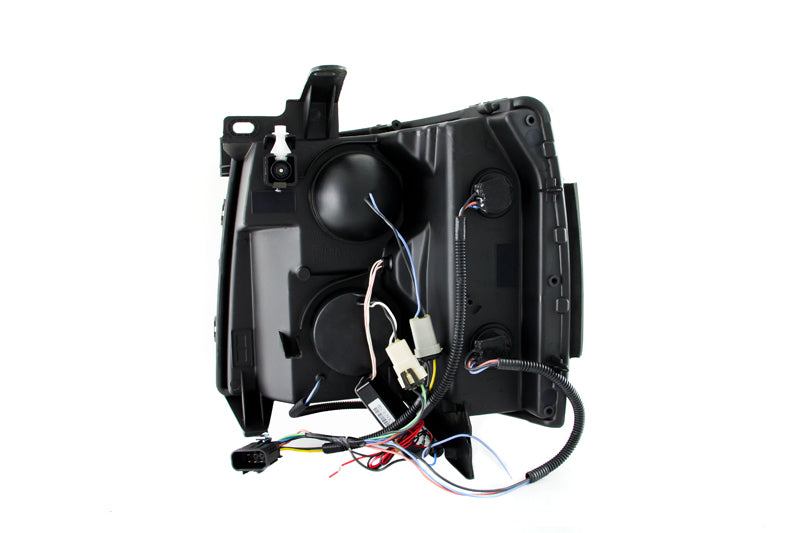 Anzo 2007-2013 Chevrolet Silverado 1500 Projector Headlights w/ Halo Black 111107 Photo - Unmounted