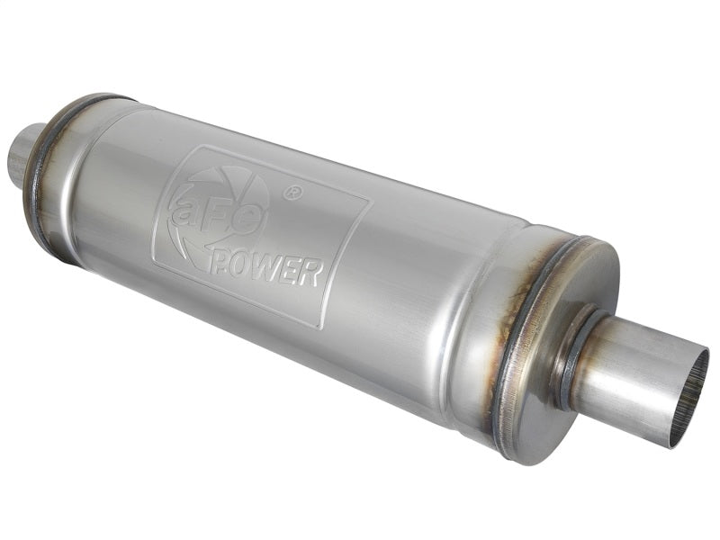 aFe MACH Force-Xp 409 Stainless Steel Muffler 2.5in Center/Center 49M00021 Photo - Primary