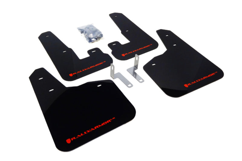 Rally Armor 10-14 Legacy UR Mud flap Red Logo MF14-UR-BLK/RD Photo - Primary