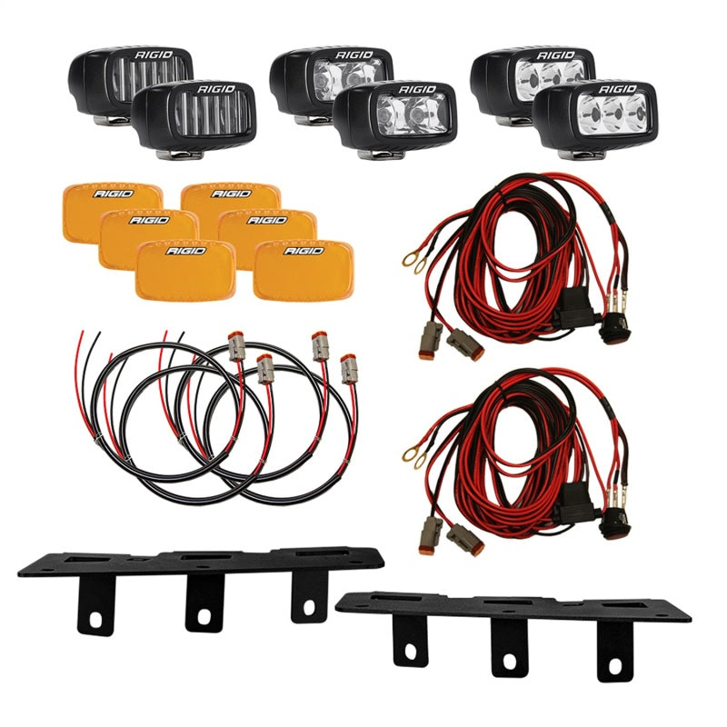 Rigid Industries 2021+ Ford Mod Bumper Triple SR-M Fog Light Kit 46731 46731 Photo - Unmounted