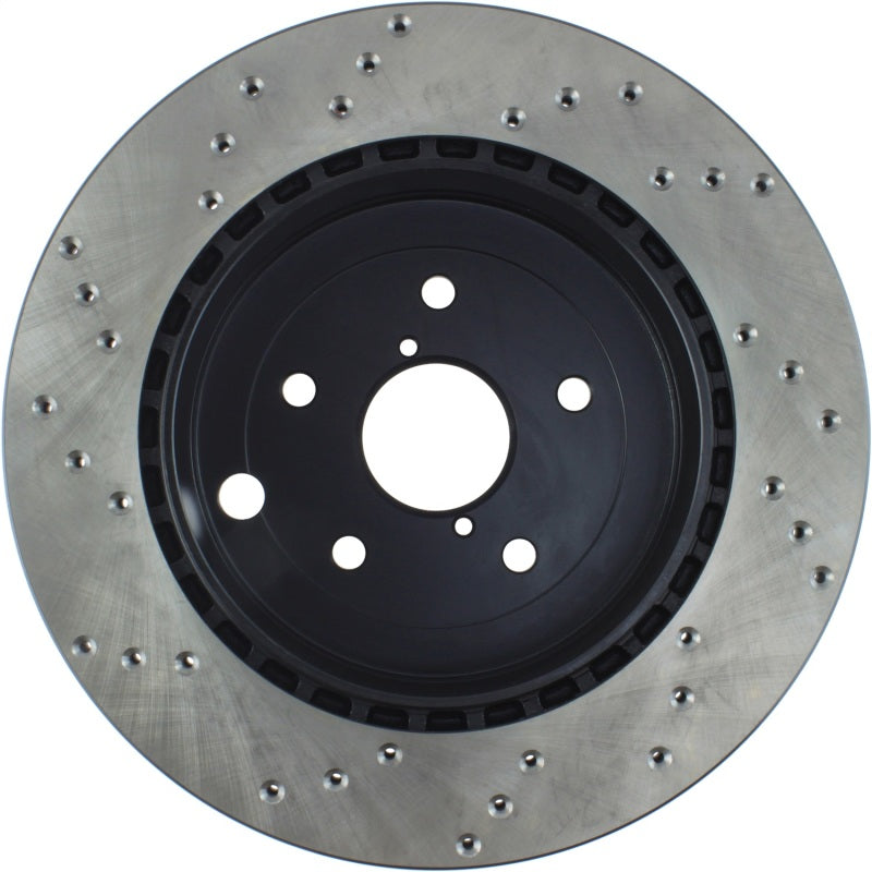 StopTech Sport Cryo Cross Drilled Brake Rotor; Rear Left 128.47030CL Photo - Unmounted