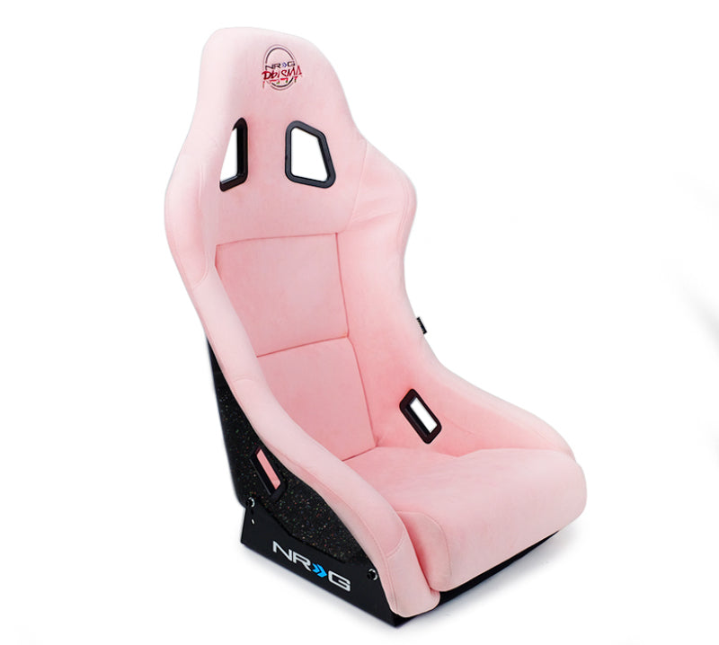 NRG FRP Bucket Seat Prisma Edition w/ Pearlized Back and Pink Alcantara (Medium) FRP-303PK-PRISMA FRP-303PK-PRISMA Photo - Primary