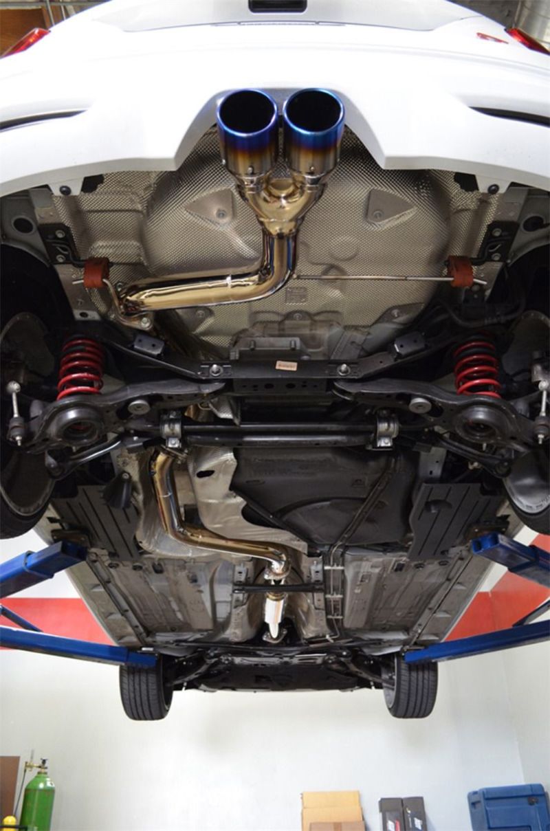 Injen Polished Cat-Back Exhaust 2013-17 Ford Focus ST 2.0L Turbo 4 Cyl SES9001TT Photo - Mounted