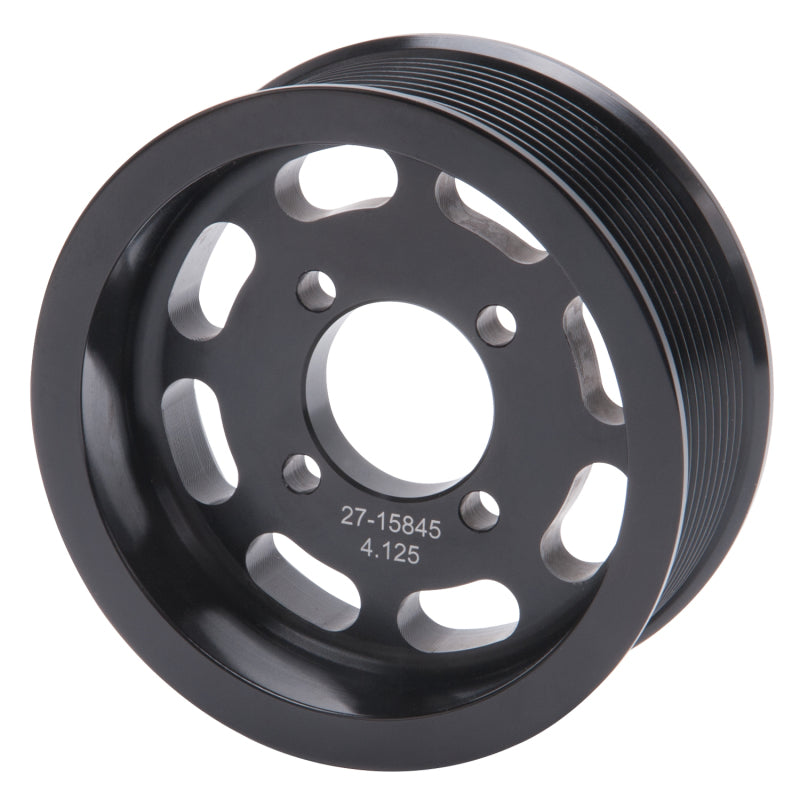Edelbrock Pulley Supercharger Enforcer 10 Rib 4 125In Black 15845 15845 Photo - Primary