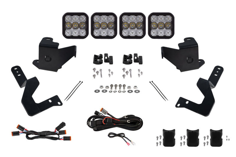 Diode Dynamics 2022 Toyota Tundra SS5 Grille CrossLink Lightbar Kit - Pro White Combo DD7409 DD7409 Photo - Primary