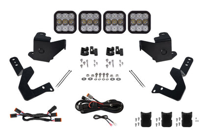Diode Dynamics 2024 Toyota Tacoma SS5 Grille CrossLink Lightbar Kit - Sport White Combo DD8027 DD8027 Photo - Primary