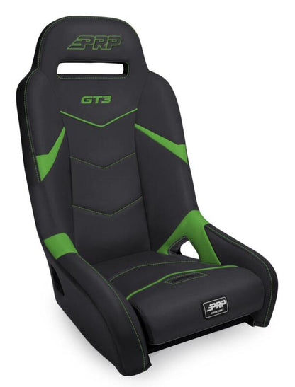 PRP Seats PRP GT3 Suspension Seat - Black/Green A7301-PORXP-W A7301-PORXP-W Photo - Primary
