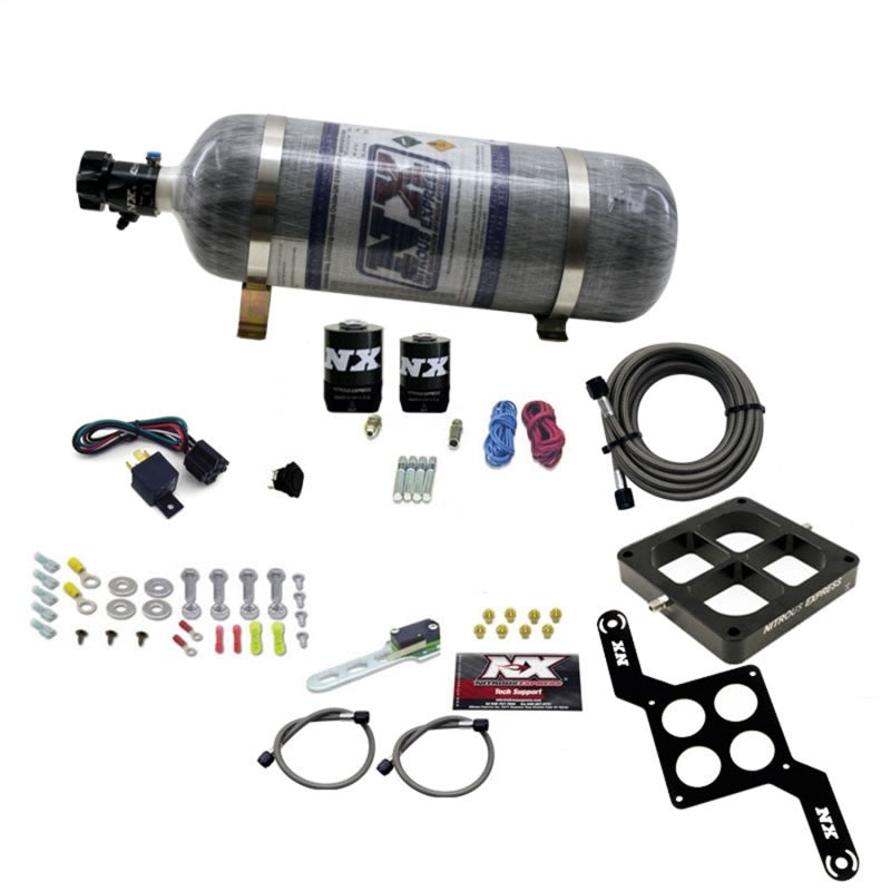 Nitrous Express Dominator Single Entry Crossbar RNC Nitrous Kit (250-750HP) w/Composite Bottle 63870-12 63870-12 Photo - Primary