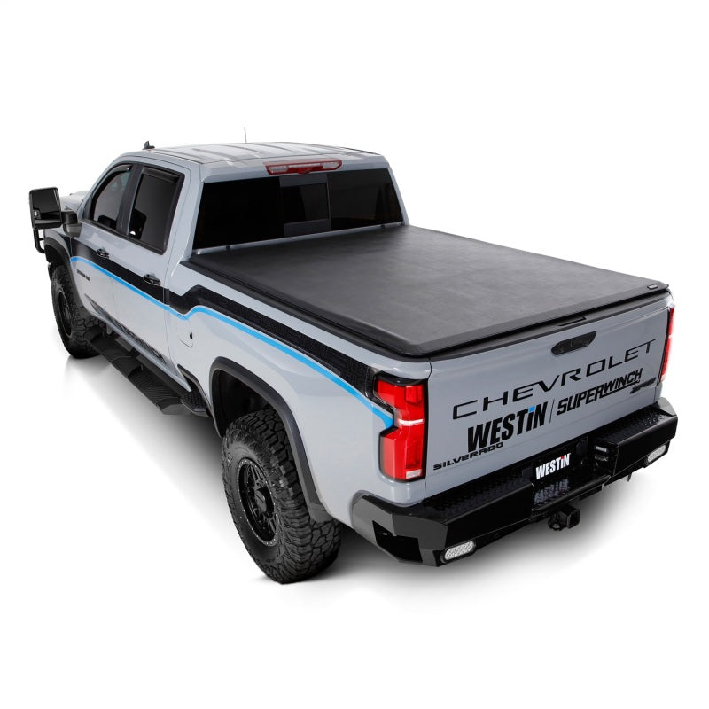 Westin 2024 Chevrolet Silverado 2500HD Soft Roll Tonneau Cover - Black 19-13995 19-13995 Photo - Mounted