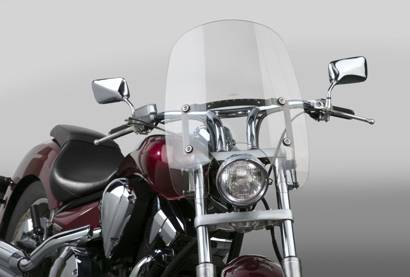 National Cycle 01-16 Hon/ 15+ Ind/ 05-09 Suz/ 10-18 Tri/ 03-15 Vic Spartan Windshield 19 in-Clear N21203 N21203 User 1