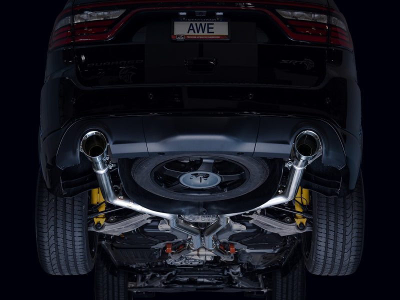 AWE Tuning 18-23 Dodge Durango SRT & Hellcat Track Edition Exhaust - Chrome Silver Tips 3020-32952 3020-32952 Photo - Mounted