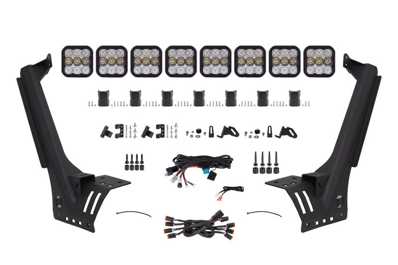 Diode Dynamics Jeep JL SS5 Pro CrossLink Windshield - White Combo Lightbar Kit DD7262 DD7262 Photo - Primary