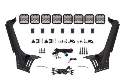 Diode Dynamics Jeep JL SS5 Pro CrossLink Windshield - White Combo Lightbar Kit DD7262 DD7262 Photo - Primary