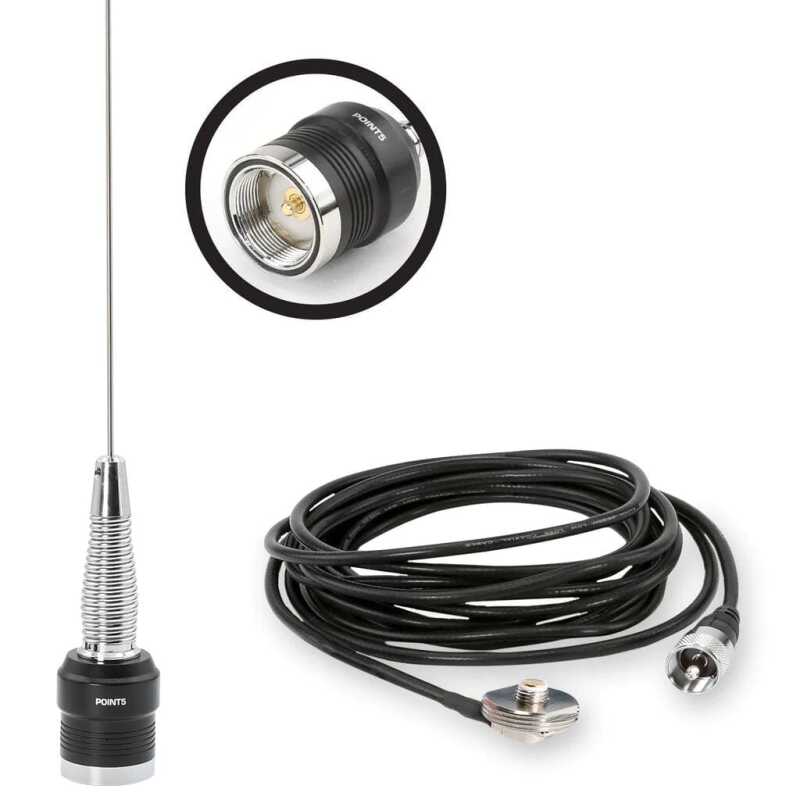 Rugged Radios GMRS / UHF No Ground Plane (NGP) Whip Antenna Kit & NMO Mount ANT-SPARE-KIT-U ANT-SPARE-KIT-U Photo - Primary