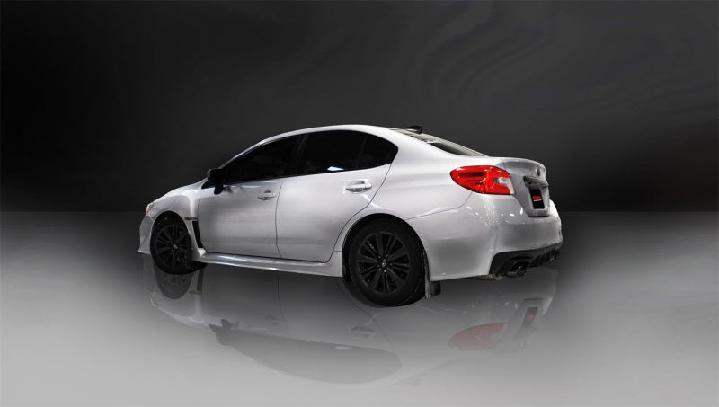 Corsa Performance Catback Exhaust System W/ Black Tips Subaru WRX STI 2015+ 14857BLK Photo - Mounted