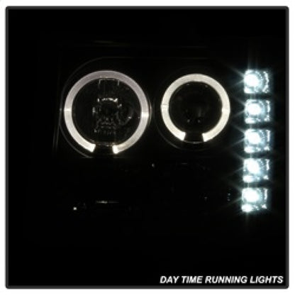 Spyder GMC Sierra 1500/2500 07-13 Projector Headlights LED Halo- LED Blk Smke PRO-YD-GS07-HL-BSM 5078506 5078506 Photo - Primary