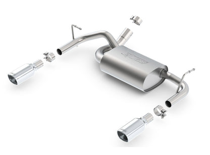 Borla 12-16 Jeep Wrangler 3.6L AT/MT 4WD Single Split Rr Exit Touring Exhaust (rear section only) 11834 11834 Photo - Primary