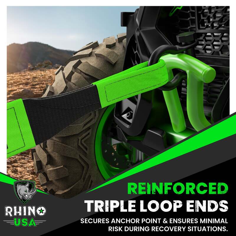 Rhino USA Recovery Tree Saver Strap 3Inx8Ft (Green) RG-TS3X8-GRN RG-TS3X8-GRN User 4