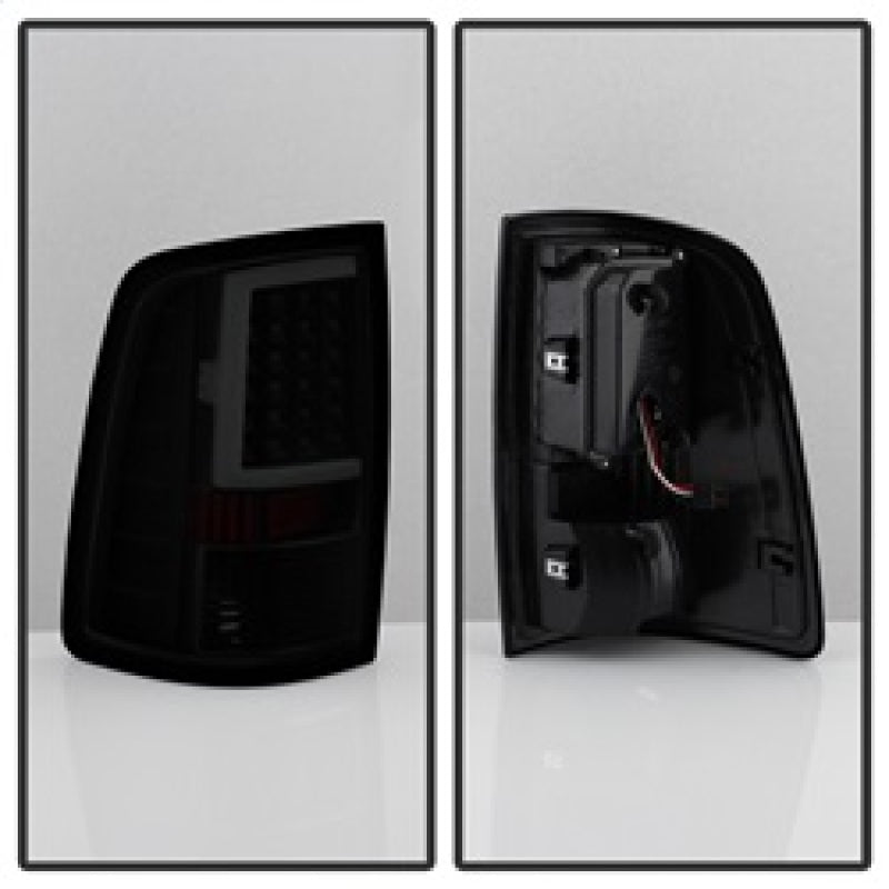SPYDER xTune 09-18 Dodge Ram 1500 LED Tail Lights - Black Smoke (ALT-ON-DR09-LBLED-BSM) 9038488 9038488 Photo - Unmounted