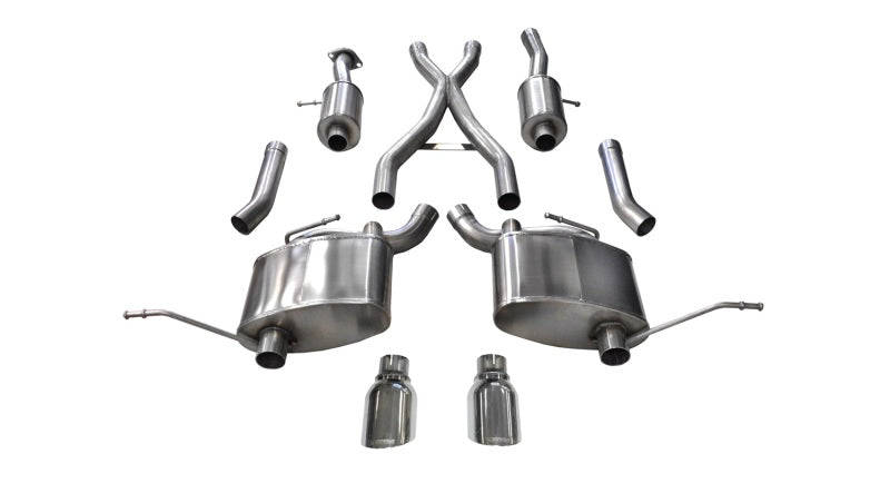 Corsa Performance 15-16 Jeep Grand Cherokee Polished 2.5in Dual Rear Exit Cat-Back Exhau 14991 Photo - Primary