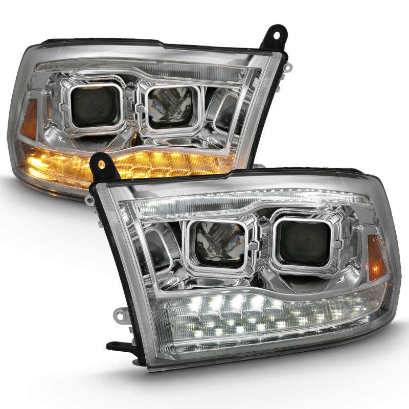 ANZO 2009-2018 Dodge Ram 1500 Projector H.L. Switchback Chrome Amber 111442 111442 User 1