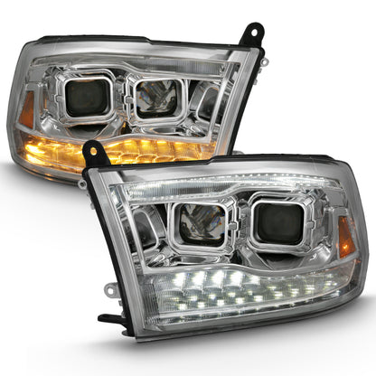ANZO 2009-2018 Dodge Ram 1500 Projector H.L. Switchback Chrome Amber 111442 111442 User 1