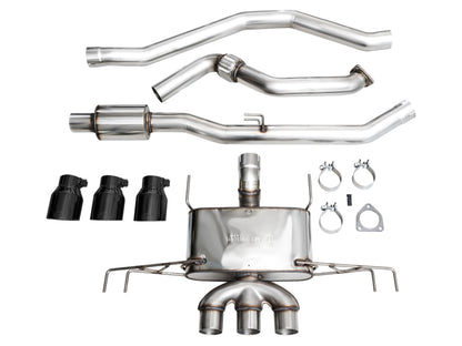 AWE Tuning 2023 Honda Civic Type R FL5 Touring Edition Exhaust w/ Triple Diamond Black Tips 3015-53287 3015-53287 Photo - out of package
