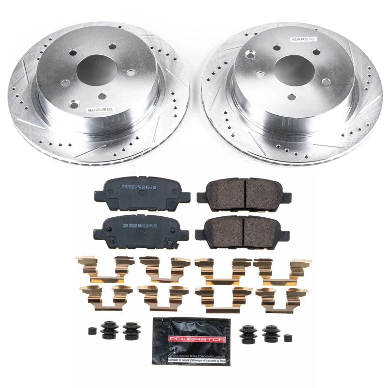 PowerStop Power Stop 2009 Infiniti FX35 Rear Z23 Evolution Brake Kit K9134 K9134 Photo - Primary