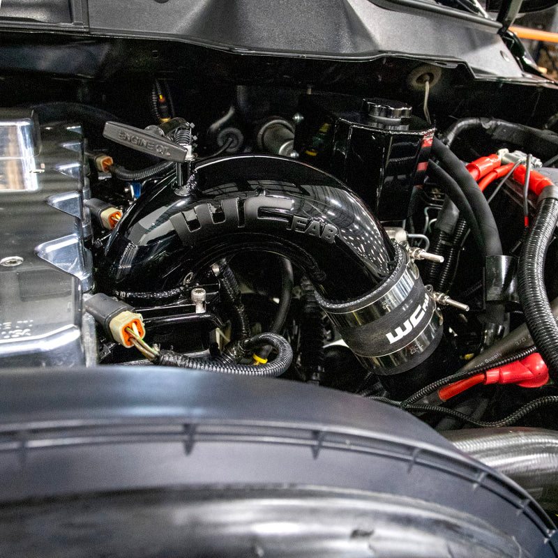 Wehrli 03-07 Dodge 5.9L Cummins 3.5in Intake Horn & Driver Side Intercooler Pipe Kit - WCFab Grey WCF100528-GRY WCF100528-GRY User 6
