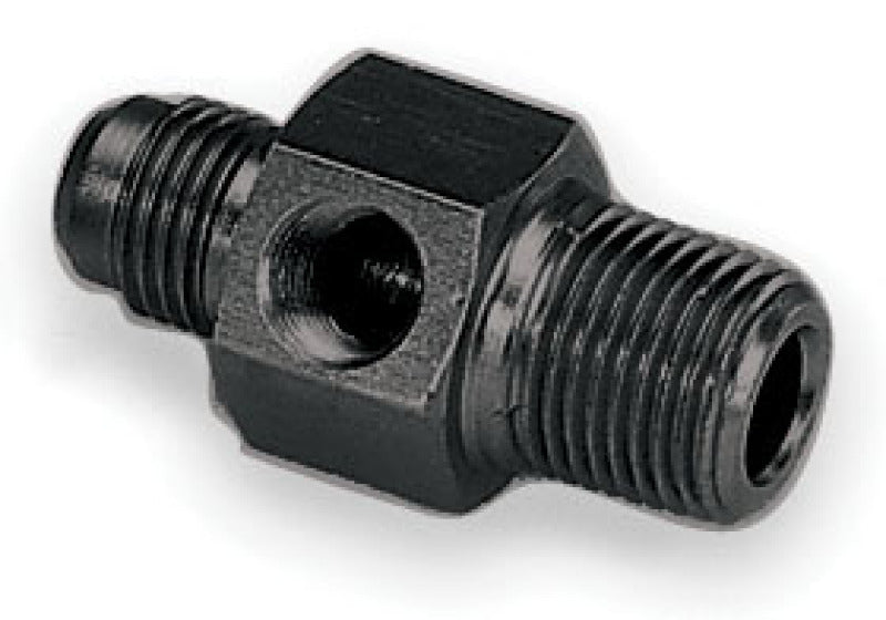 Moroso Fuel Pressure Gauge Fitting, 3/8" NPT Male to -6AN Male 65315 Photo - Primary