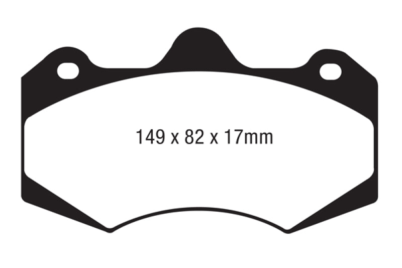 EBC AP Racing Caliper CP7040 Yellowstuff Brake Pads DP4062R DP4062R Photo - Primary