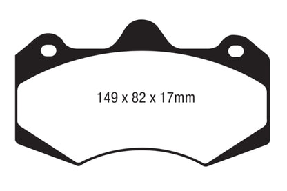 EBC AP Racing Caliper CP7040 Yellowstuff Brake Pads DP4062R DP4062R Photo - Primary