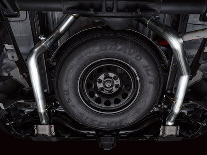 AWE Tuning AWE 4th Gen GM 1500 6.2L Catback Split Rear Exit (w/ Bumper Cutouts) - OE Tips 3015-31202 3015-31202 Photo - Mounted