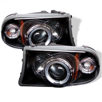 Spyder Dodge Dakota 97-04/Durango 98-03 1PC Projector Headlights LED Halo LED Blk PRO-YD-DDAK97-BK 5009784 5009784 Photo - Primary