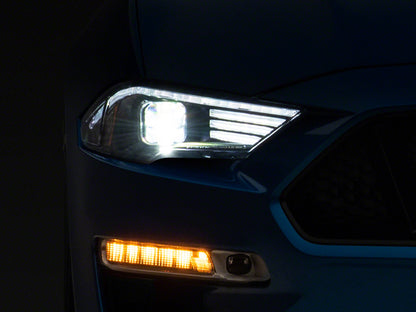 Raxiom 18-23 Ford Mustang GT EcoBoost LED Projector Headlights- Blk Housing (Clear Lens) 407614 407614 Photo - Primary
