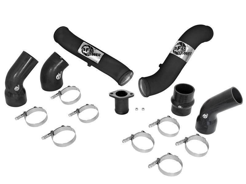 aFe BladeRunner 3in Aluminum Intercooler Tubes Hot and Cold Nissan Titan 46-20284-B Photo - Unmounted