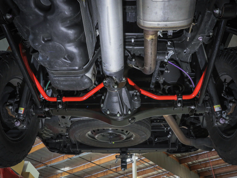 aFe Control 22-24 Toyota Tundra V6-3.5L (tt) Rear Sway Bar - Red 440-72T005RR 440-72T005RR Photo - Mounted