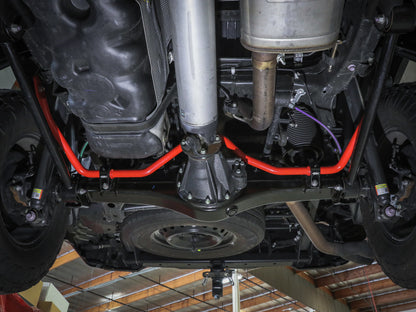 aFe Control 22-24 Toyota Tundra V6-3.5L (tt) Rear Sway Bar - Red 440-72T005RR 440-72T005RR Photo - Mounted