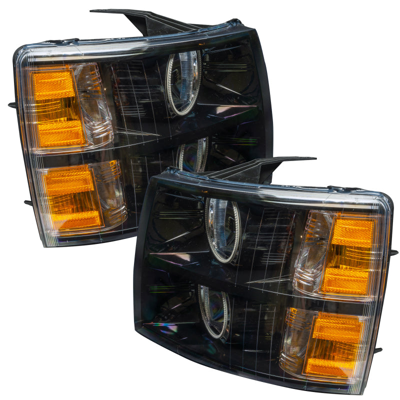 ORACLE Lighting Oracle 07-13 Chevrolet Silverado SMD HL - Black - Round Style - White 7105-001 7105-001 Photo - lifestyle view