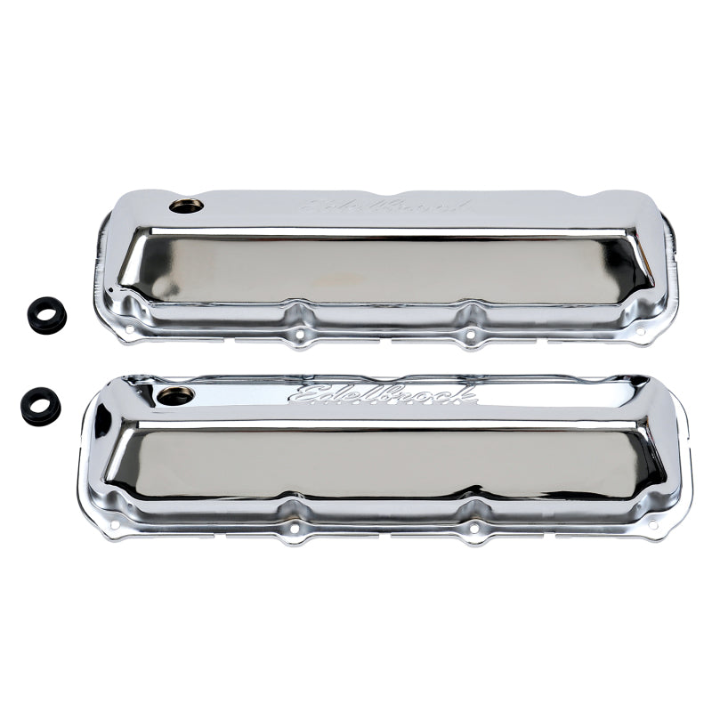 Edelbrock Chrome High Performance Signature Series Valve Cover Ford 429/460 V8 4463 Photo - Primary
