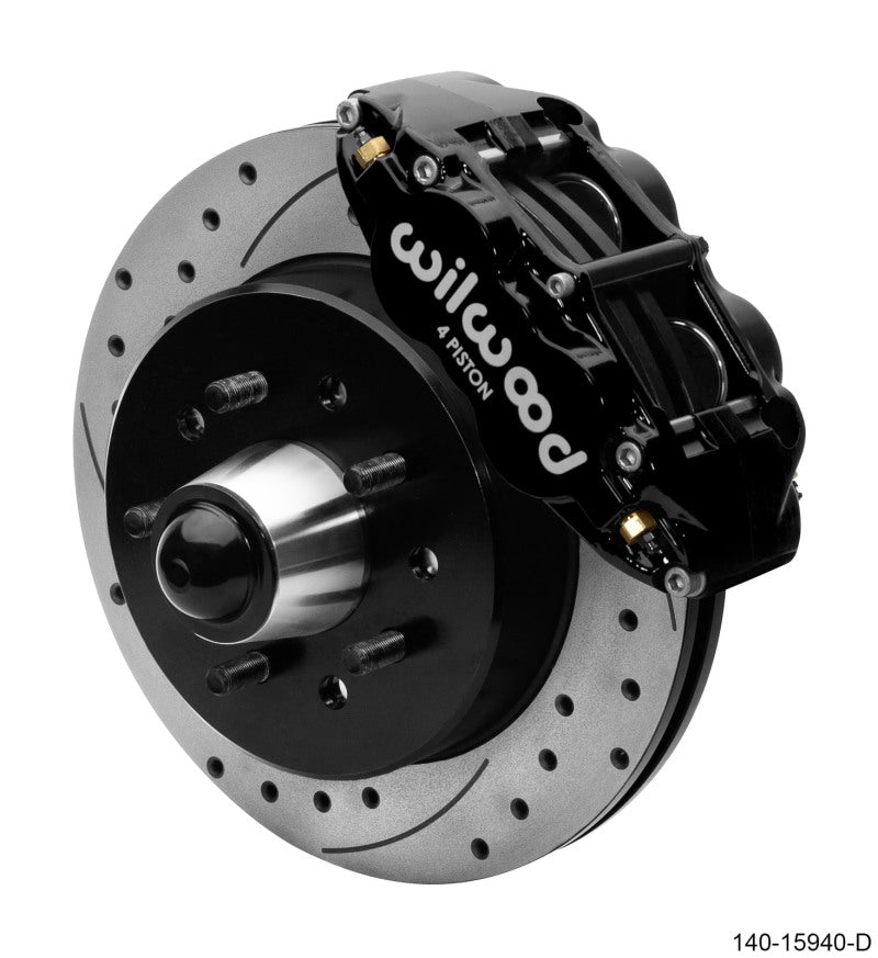 Wilwood Narrow Superlite 6R Front Hat Kit 12.19in 63-87 C10 Black 140-15940-D 140-15940-D User 1