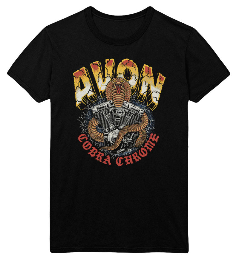 Avon Tyre Avon Cobra Chrome Black T-Shirt - Large 305165